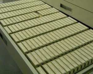What is microfilm - Picture of a microfilm archive
