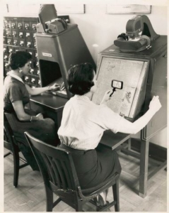 What is microfilm - Picture of vintage microfilm reader